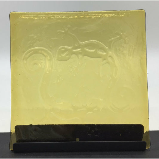 Fused Glass Textured Tiles - 6” Square