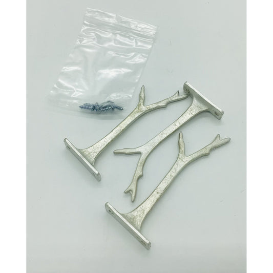 Mini (4 1/2") 3-pk Pewter Branches