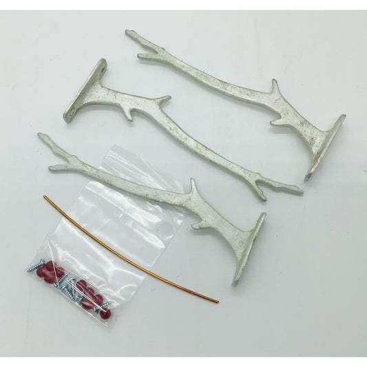 Midi (7 1/2") 3-pk Pewter Branches