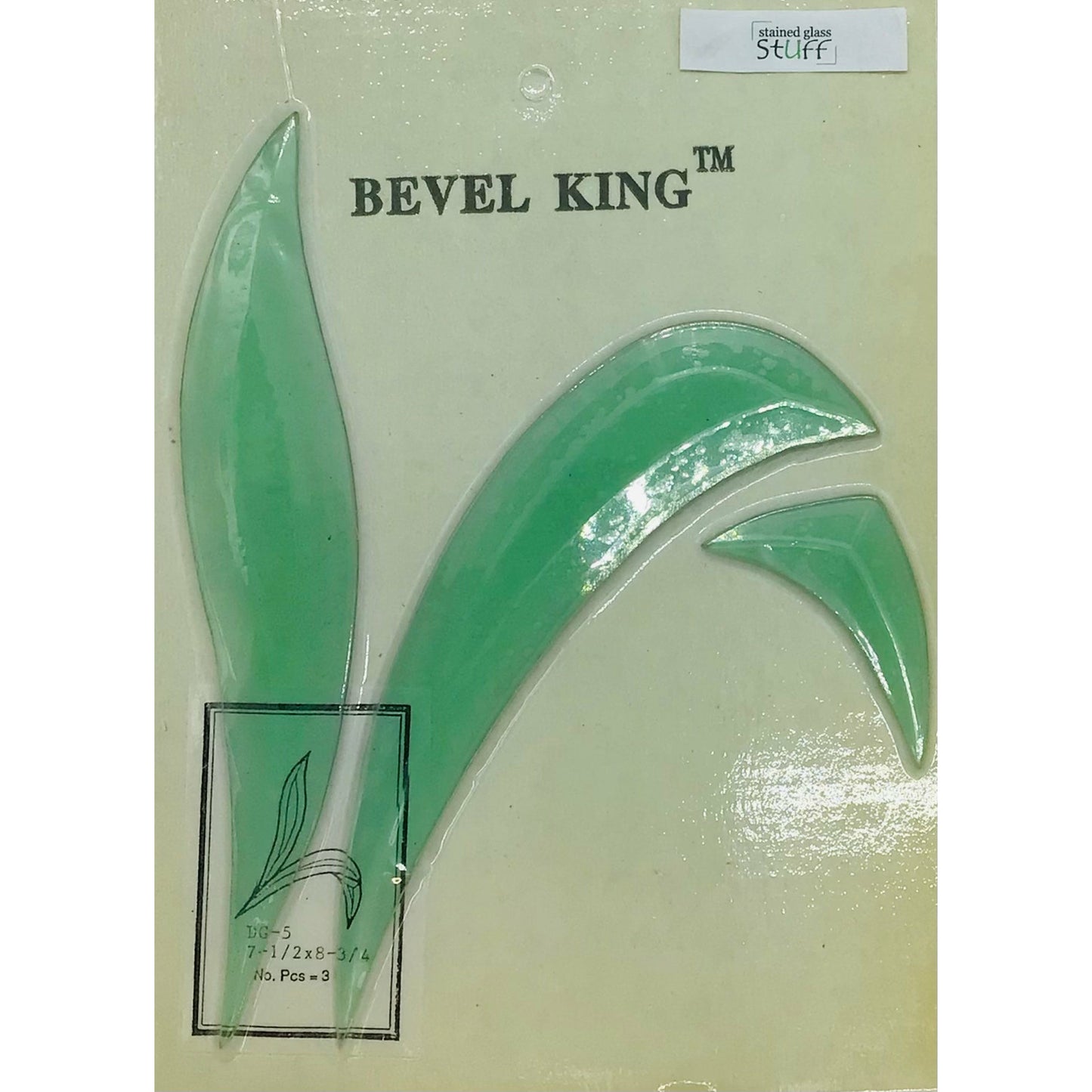 Leaves Bevel Cluster, green