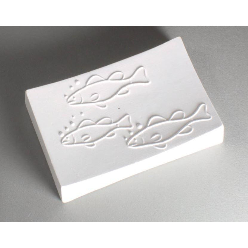GM217 Creative Paradise Fish Texture Soap Dish Mold