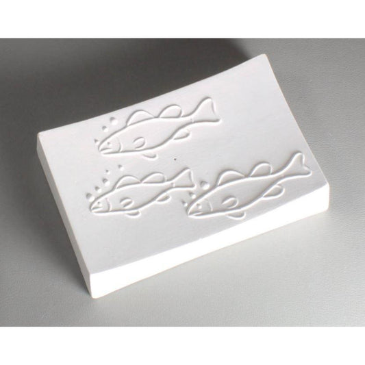 GM217 Creative Paradise Fish Texture Soap Dish Mold