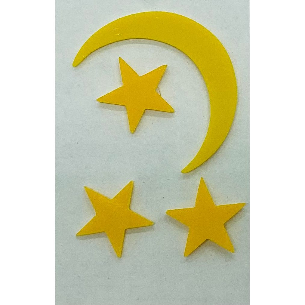 Pre-cut Fun Glass Designs - Stars & Moons