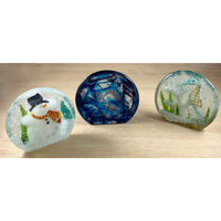 LF227 Creative Paradise Round Vertical Paperweight Mold