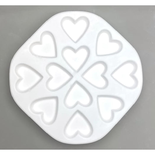LF241 Creative Paradise 12 Hearts Mold