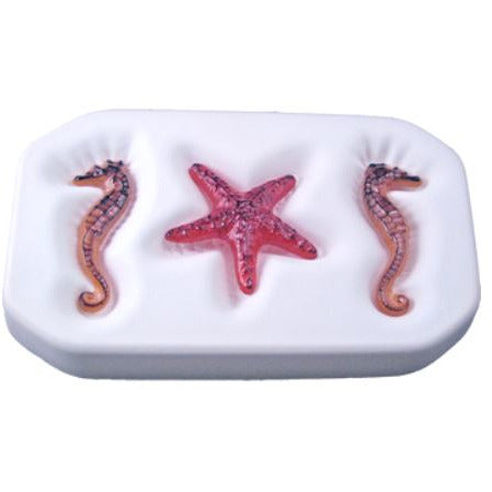 Colour de Verre Seahorse and Starfish Mold
